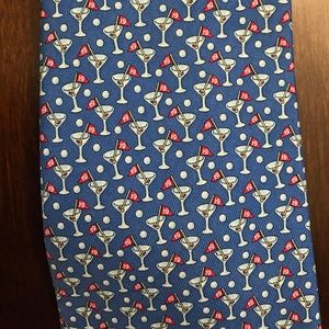 Vineyard Vines Blue 19th Hole Golf Tie